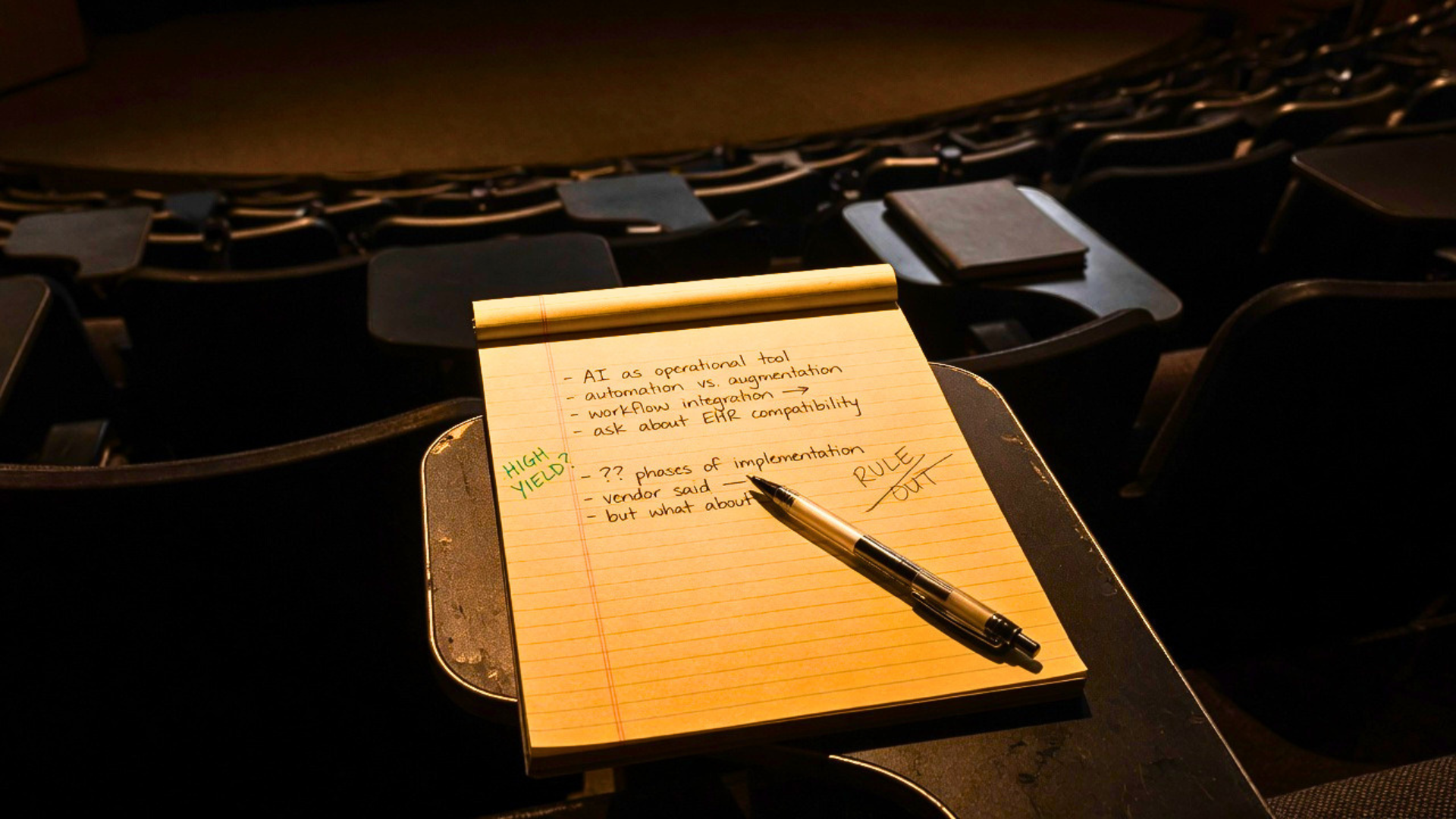 Lecture is where the mind stops